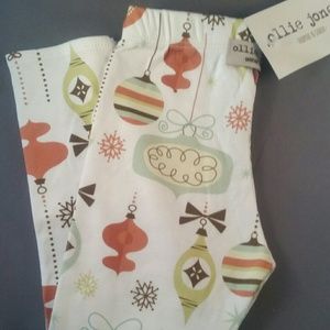 Ollie Jones leggingsed/green/white ornaments